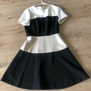 Kate Spade Dress size 2; black/white/beige